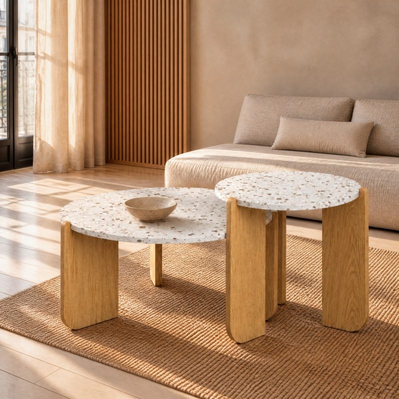 Table basse gigogne scandinave Alize