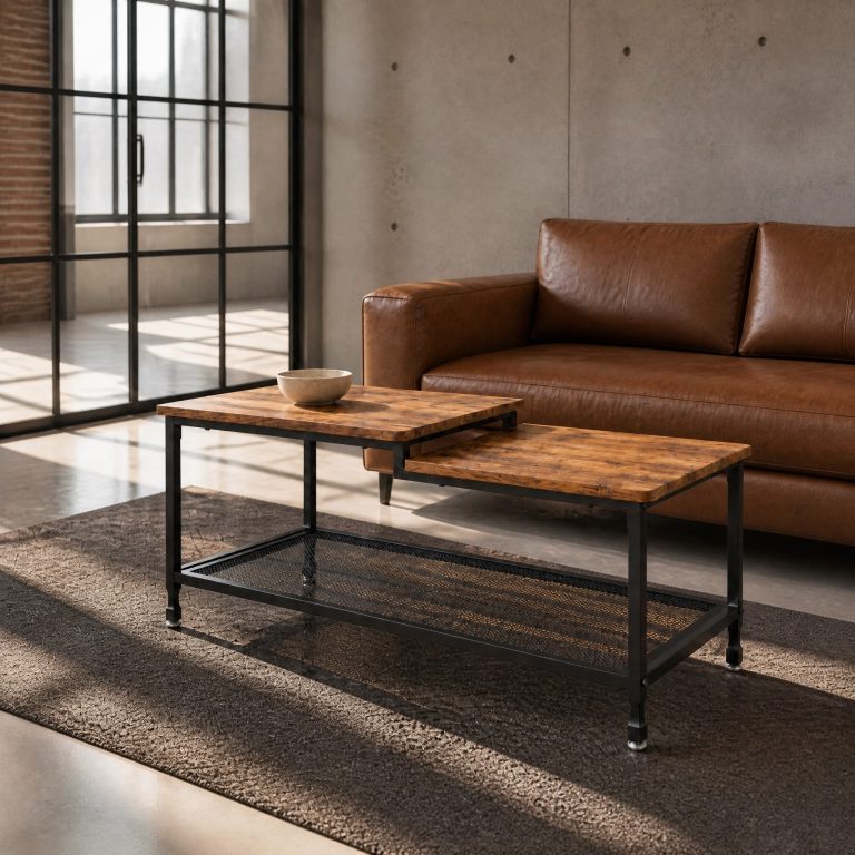 Table Basse Industrielle Ardennes