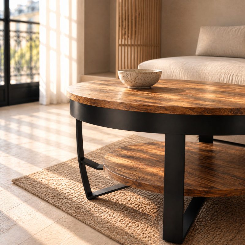 table-basse-ronde-bois-2 Plateau rond en acacia naturel de 2 cm d'épaisseur