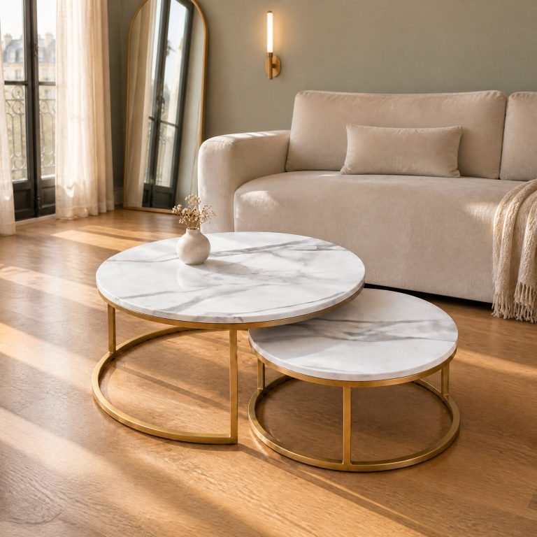 Table Basse Ronde Marbre Vérone